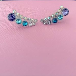 Swarovski climber earrings